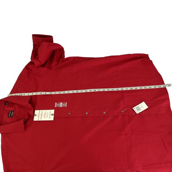 New Mens Van Heusen Stain Shield Tall Fit Long Sleeve Dress Shirt 19-35/36 3XL - Picture 5 of 8